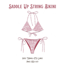 Load image into Gallery viewer, Saddle Print String Bikini