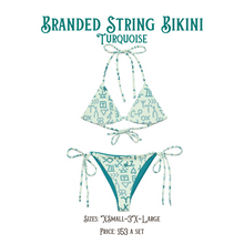 Load image into Gallery viewer, "Turquoise Branded" Bikini