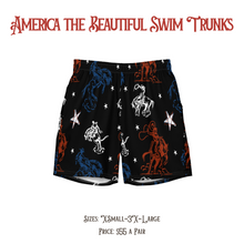 Load image into Gallery viewer, "America the Beautiful" Men's Swim Trunks