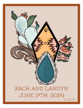 Load image into Gallery viewer, Customized Western Bridal Book/Planner
