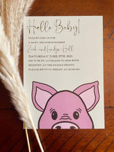 Load image into Gallery viewer, Farm Animal Baby Shower Invitation-DIGITAL DOWNLOAD