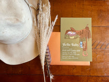 Load image into Gallery viewer, Adventure Saddle Baby Shower Invitation-DIGITAL DOWNLOAD