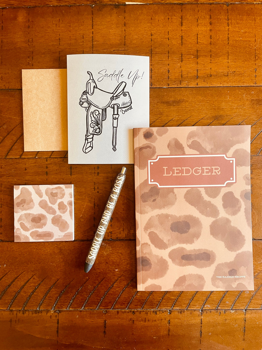 Cowprint Ledger Notebook