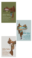 Load image into Gallery viewer, Adventure Saddle Baby Shower Invitation-DIGITAL DOWNLOAD