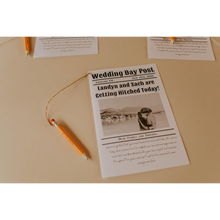 Load image into Gallery viewer, The Wedding Day Post-Custom Wedding Guest Newsletters