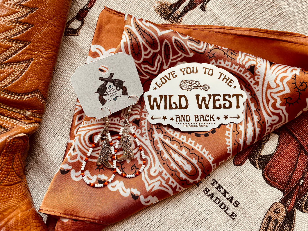 Love You to The Wild West Stickers
