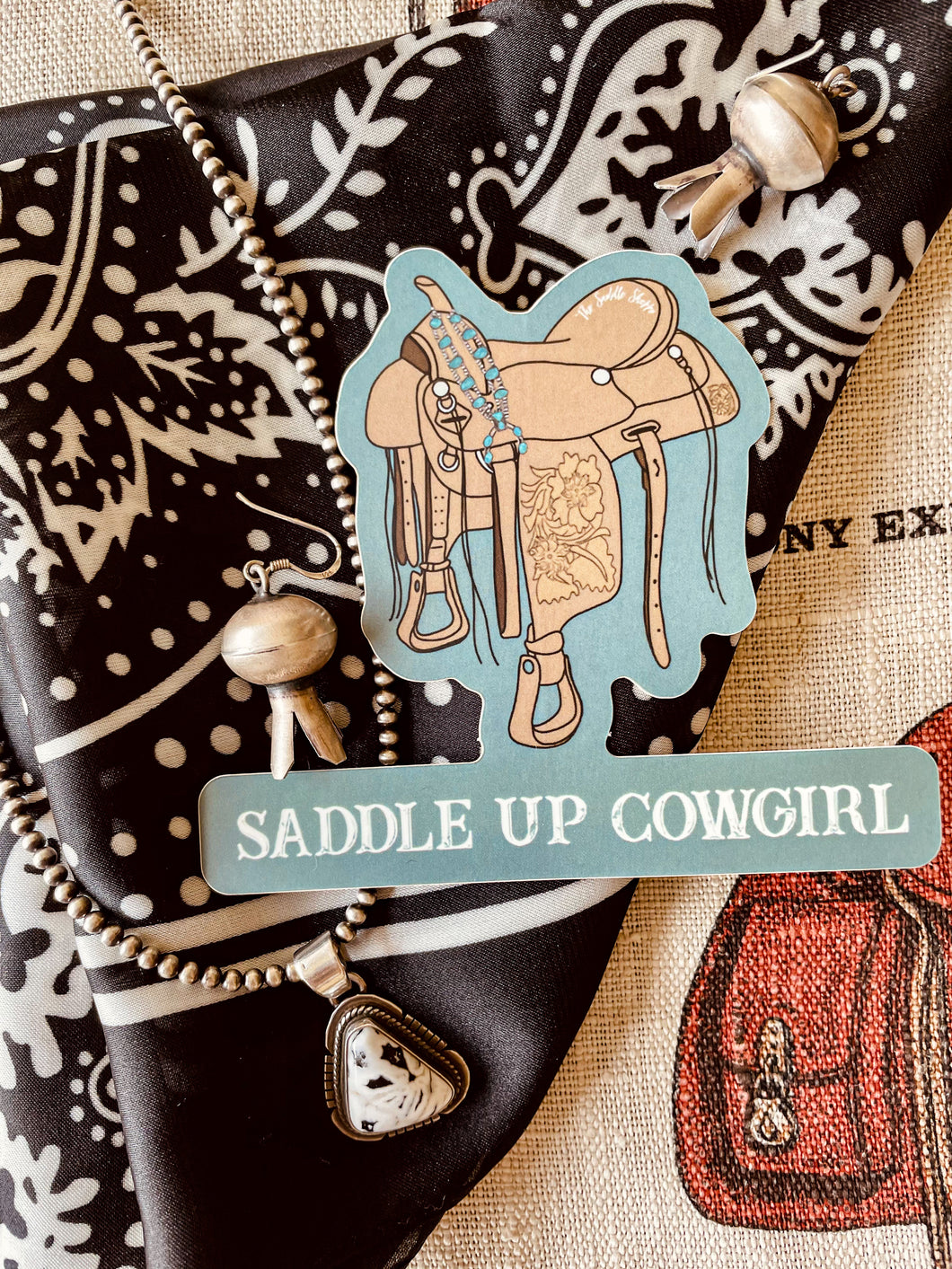 Saddle Up Cowgirl Stickers