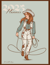 Load image into Gallery viewer, 2025 Western MONTHLY/WEEKLY Planner-SPECIAL COWGIRL EDITION
