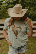 Load image into Gallery viewer, &quot;Beach Vibes and Saddle Rides&quot; Saddle Tshirt- SALE
