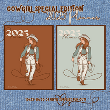 Load image into Gallery viewer, 2025 Western MONTHLY/WEEKLY Planner-SPECIAL COWGIRL EDITION
