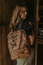 Load image into Gallery viewer, Green Cowgirl Pattern Backpack

