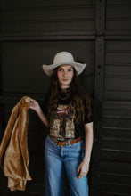 Load image into Gallery viewer, &quot;Mellow Yellow&quot;--XOXO Saddle Tshirt
