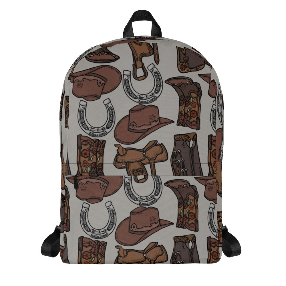 Cowgirl Lover Pattern Backpack