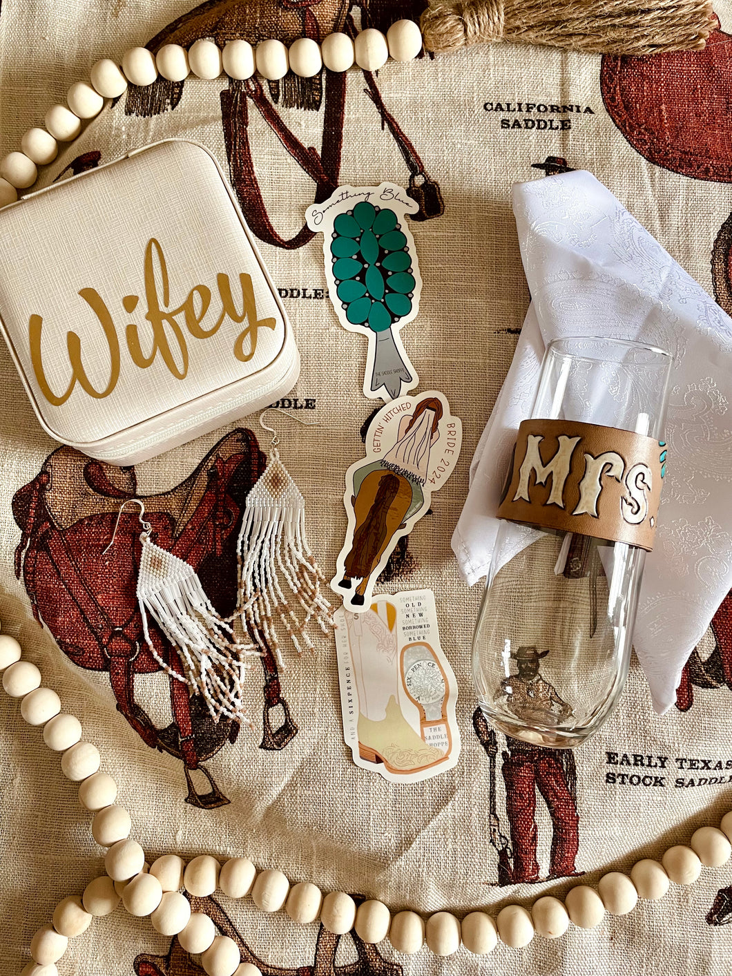 “Something White” Western Bride Box- Engagement Gift- Western Bride Gift- Country Bride Gift- Bride Swag Box- Country- Cowboy, Western, Bridal Gift