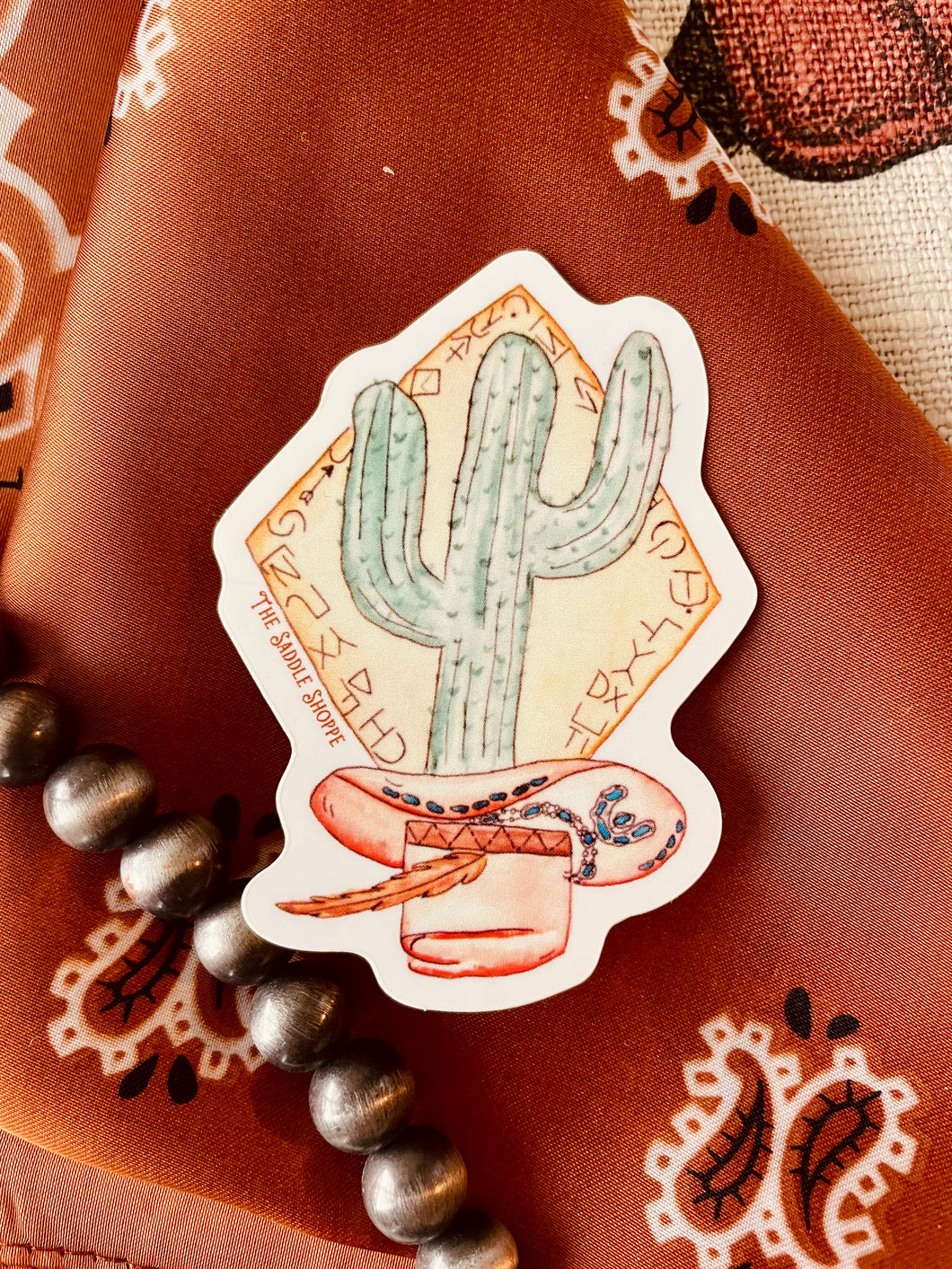 Cactus Cowboy Sticker