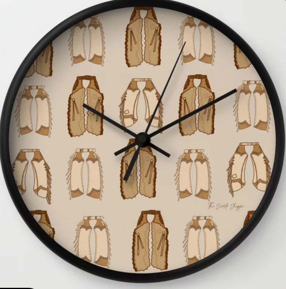Western Chap Design Wall Clock